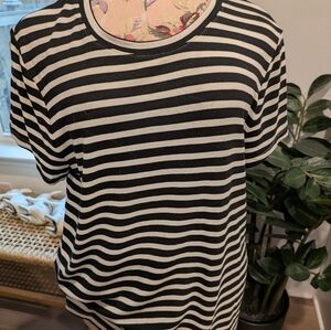 Black and White Striped T-Shirt a new day
